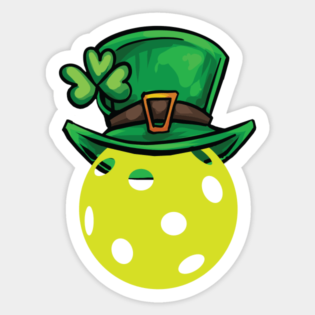 St Patricks Day Pickleball Sticker by whyitsme